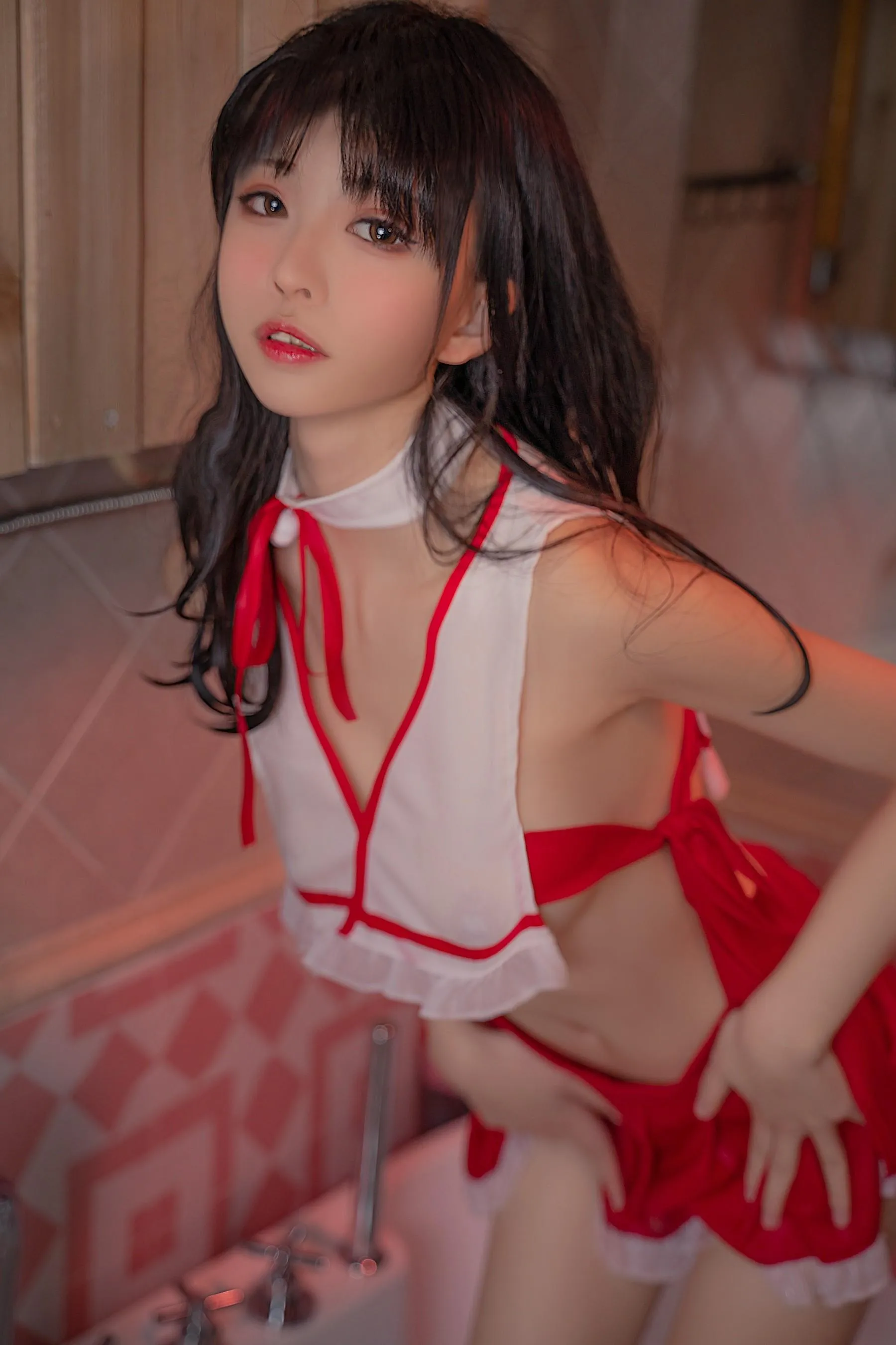 可可老师 – NO.15 入浴巫女 [32P]插图5